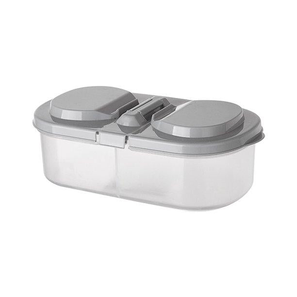 Storage Container- Transparent Double Compartment Storage Container(Pack of 1)