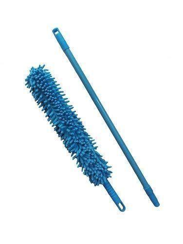 Fan Cleaner Brush with Long Rod Flexible Fan Cleaning Mop Microfiber Dust Cleaner Foldable Duster for Home Cleaning Microfiber Duster for Cleaning of Home, Kitchen, Car, Ceiling