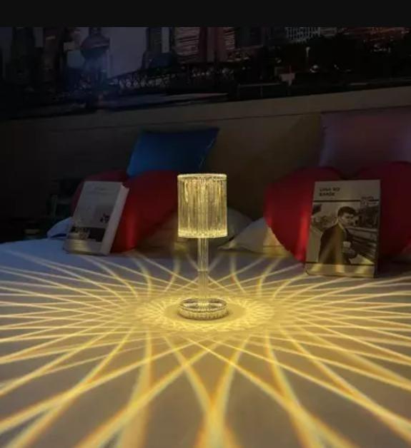 Crystal Table Lamp with Remote Control