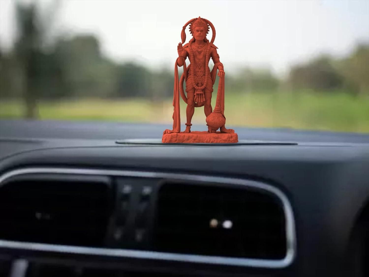 Lord King of Sarangpur Hanuman Ji Statue for Car Dashboard