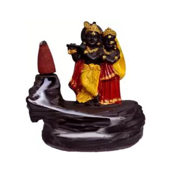 Backflow Smoke Radhakrishna & Shiva { Smoke Incense Cone for Living Room, Bedroom, Office and Home Decor}