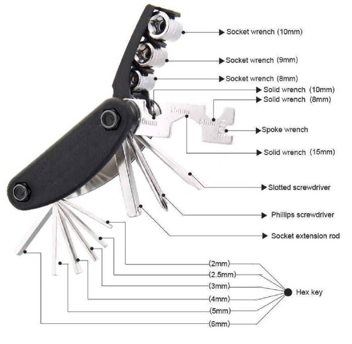 15-in-1 Multifunctional Repair Tool Kit