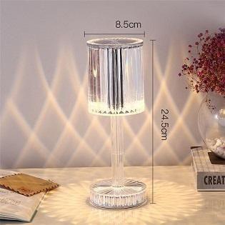 Crystal Table Lamp with Remote Control