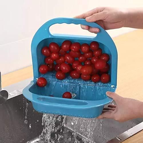 Drain Basket Eco-friendly Easy to Hang Plastic Fruit Strainer Basket for Kitchen