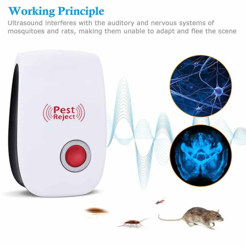 Ultrasonic Pest Repeller for Mosquito, Cockroaches, etc (Pack of 1)